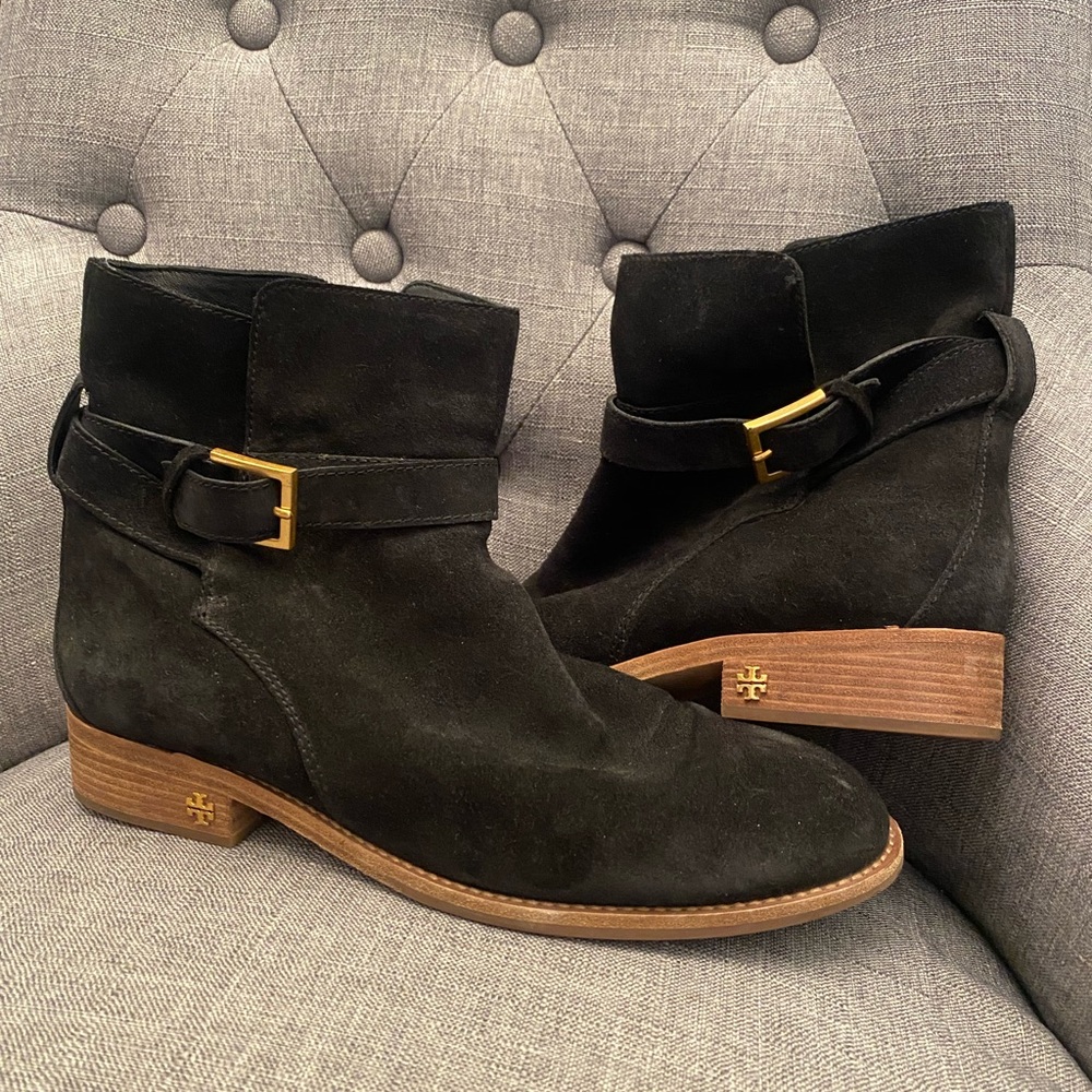 Tory Burch black booties. Size 10.